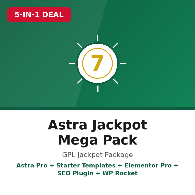 Astra Jackpot Mega Pack – 5-in-1 GPL Bundle